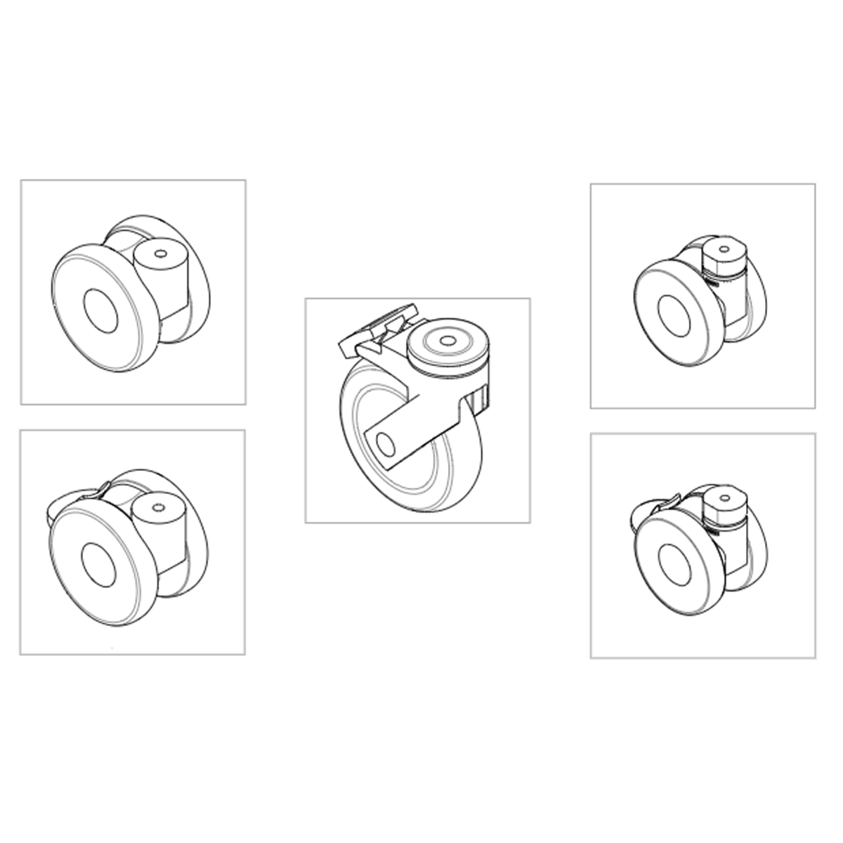 Invacare Birdie EVO and Birdie EVO Compact Castors